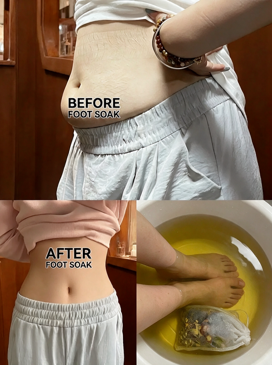 Steeping herbal ginger foot bath sachets